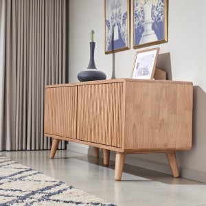 [희망배송일] 이즈네이처 오거스틴 원목 거실장 1200 TV다이