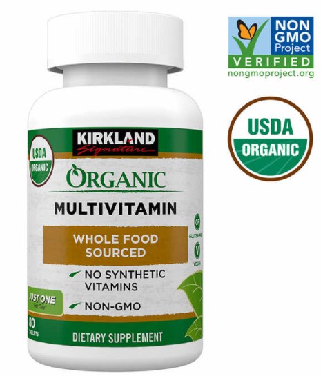 커클랜드 <b>오가닉</b> <b>멀티비타민</b> 80정, Kirkland Organic Multivitamin