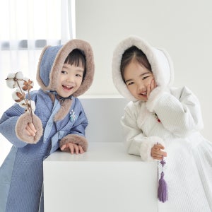 민한복 밍크털 프리미엄 전통 두루마기 겨울 누빔 설빔 한복 여아 남아 돌 백일 아동 유아