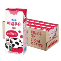 매일유업 멸균 매일우유 딸기(200ml x 24팩)