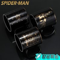 스파이더맨 머그 컵 spider man 마블 굿즈 블랙 골드