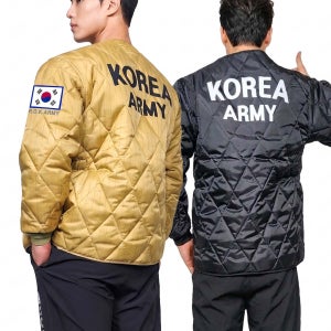 군대 깔깔이 군인 ROKA 로카깔깔이 노랑 남자 경량패딩 자켓
