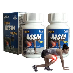 닥터아브 관절튼튼 MSM 100% 식이유황 2000mg 무릎 손가락 연골 영양제