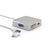 NEXT-DL303U3D PLUS USB C/A타입 to DVI HDMI 컨버터 허브