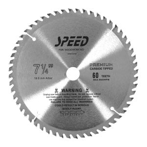 스피드 원형팁쇼 목공용 7 1/4인치 /185mm 원형톱날 절단 커터 목재용 팁쏘