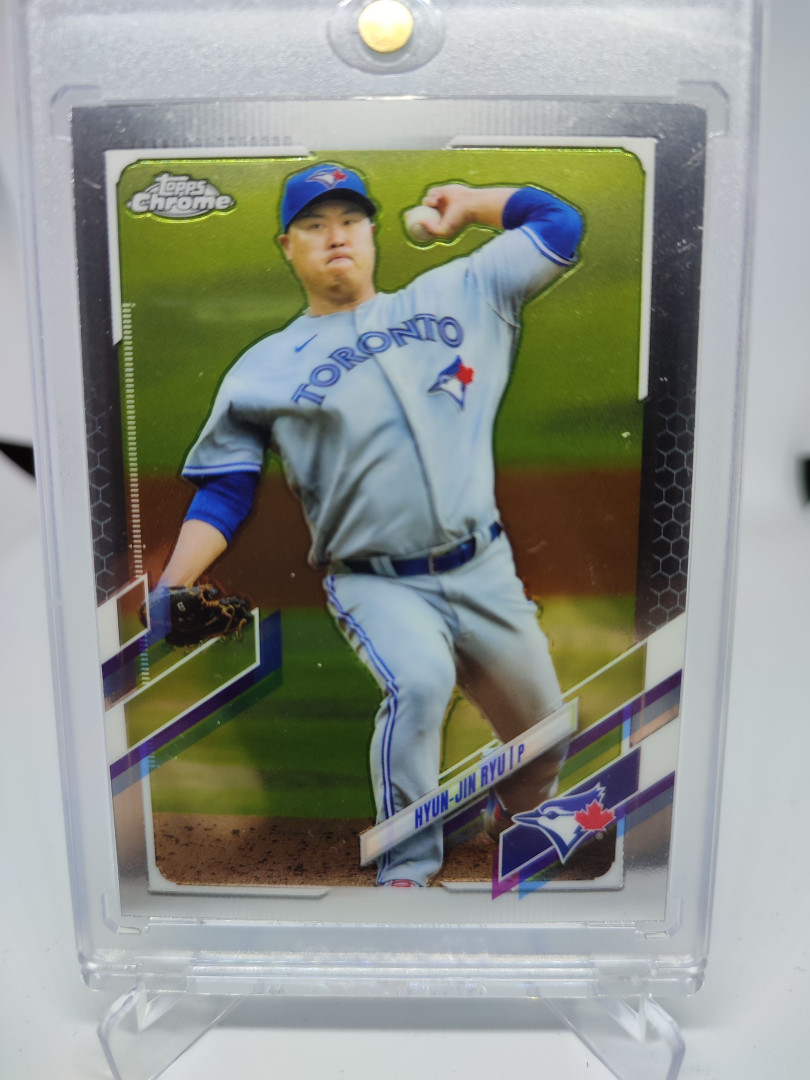 2021 Topps Chrome Base 123번 류현진 Hyun-Jin 야구 MLB 카드