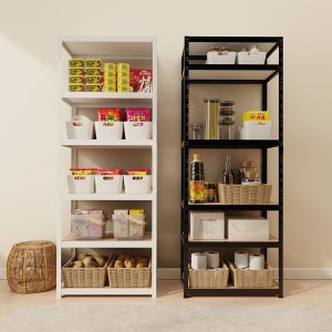 랙셈블 수납선반 다용도 다용도실 주방 선반 무볼트 팬트리 랙 랙셈블 8003001200 6단