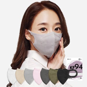 [KF94] 시노텍스 컬러 귀편한 미세먼지 마스크 새부리형 50매