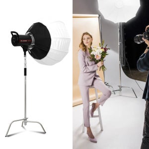 제품 사진 촬영 카메라 장비 지속광 조명 젬볼 소프트박스 c스탠드 썬빔 80w