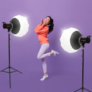 자연광조명 사진 촬영 조명 삼각대 지속광 젬볼 소프트박스 썬빔80W