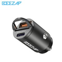 비잽 듀얼USB+C 30W 매립형 초미니 초고속 차량용 고속 충전기 시거잭 BZD33