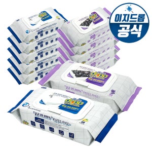 [무료배송]이지드롭 99.999% 살균물티슈 12팩(600매) 혼합 욕실 주방 청소 행주 소독