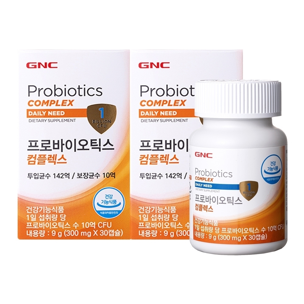 소비기한 26.04.22 GNC 프로바이오틱스 컴플렉스 30캡슐, 2개