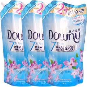 다우니 섬유유연제 레몬그라스와 라일락 리필 1.6L 3개