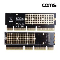 Express PCI 변환 아답터(M.2 NVME) M.2 to PCI-E 16X KEY M 어댑터 써멀패드 드라이버