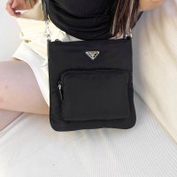 프라다 삼각로고 포코노 스퀘어 크로스백 (1BH716-ZOT-F0002) / PRADA TRIANGLE LOGO POCONO SQUARE CROSS BAG