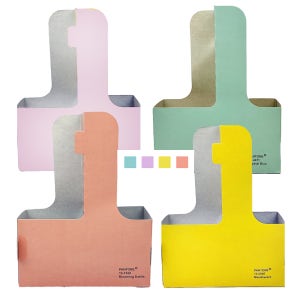 팬톤 4종 컵캐리어 테이크아웃 카페 종이 2구