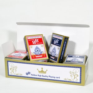 BB 카드 홀덤 전용 양면 발포 플레잉 카드(수입 원단)-상자(12개)