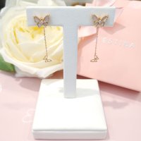 [제이에스티나] 14K 라포엠 자개 나비귀걸이 / JJL1EN1BS261R4000