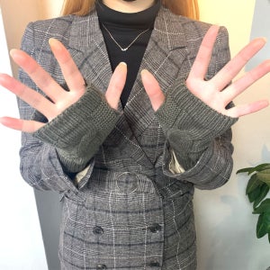 꽈배기 핸드워머 손토시 울 니트 겨울장갑 시림 방지