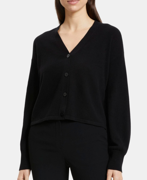 띠어리 크롭 캐시미어 가디건/ 띠어리 여성 크롭 캐미시어 카디건/ Theory Cropped Cardigan in Cashmere