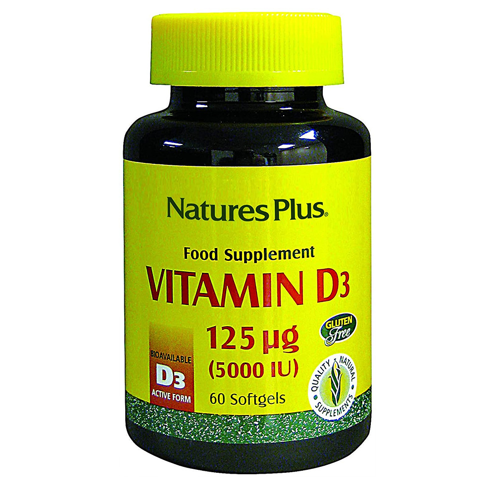 네이처스플러스 <b>NaturesPlus 비타민 D3</b> 1250mg 5000IU 60정
