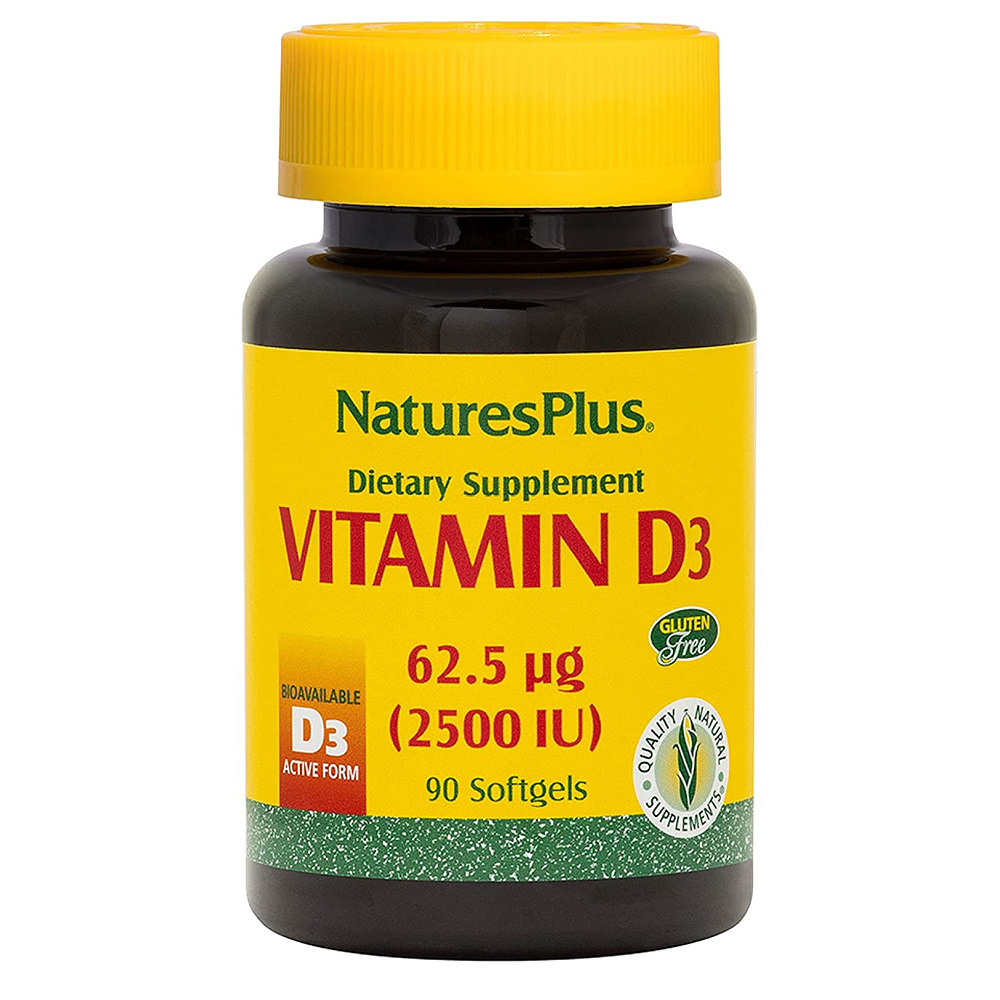 네이처스플러스 <b>NaturesPlus 비타민 D3</b> 62.5mg 2500IU 90정