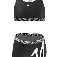 나이키 스윔 수영복 주니어 로고 크로스백 투피스 비키니 Girl’s 2-Piece Script Logo Crossback Sport Bikini Top & Shorts Set