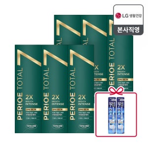 페리오 토탈7 인텐스 브레스 프리징쿨링 치약 120g, 6개