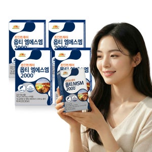 [비타민뱅크] 조인트케어 옵티 MSM 2000 60정, 4개