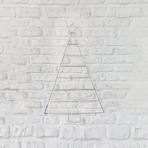 크리스마스 철제 트리 / 크리스마스 무장식 벽트리 풀세트 실버