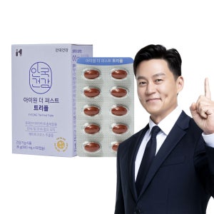 [1개월분] 안국건강 아이원 더 퍼스트 트리플 루테인 지아잔틴 오메가3 아스타잔틴 60캡슐, 1개