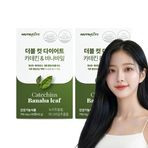 체지방 더블 컷 다이어트 카테킨&바나바잎 60정, 2개