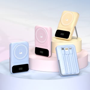 이어맥 팬톤 일체형 고속 무선 충전 맥세이프 보조배터리 10000mAh