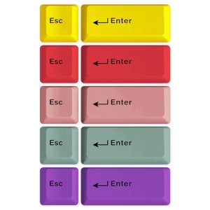 mStone 2Key ESC + ENTER 승화 키캡 (옐로우)