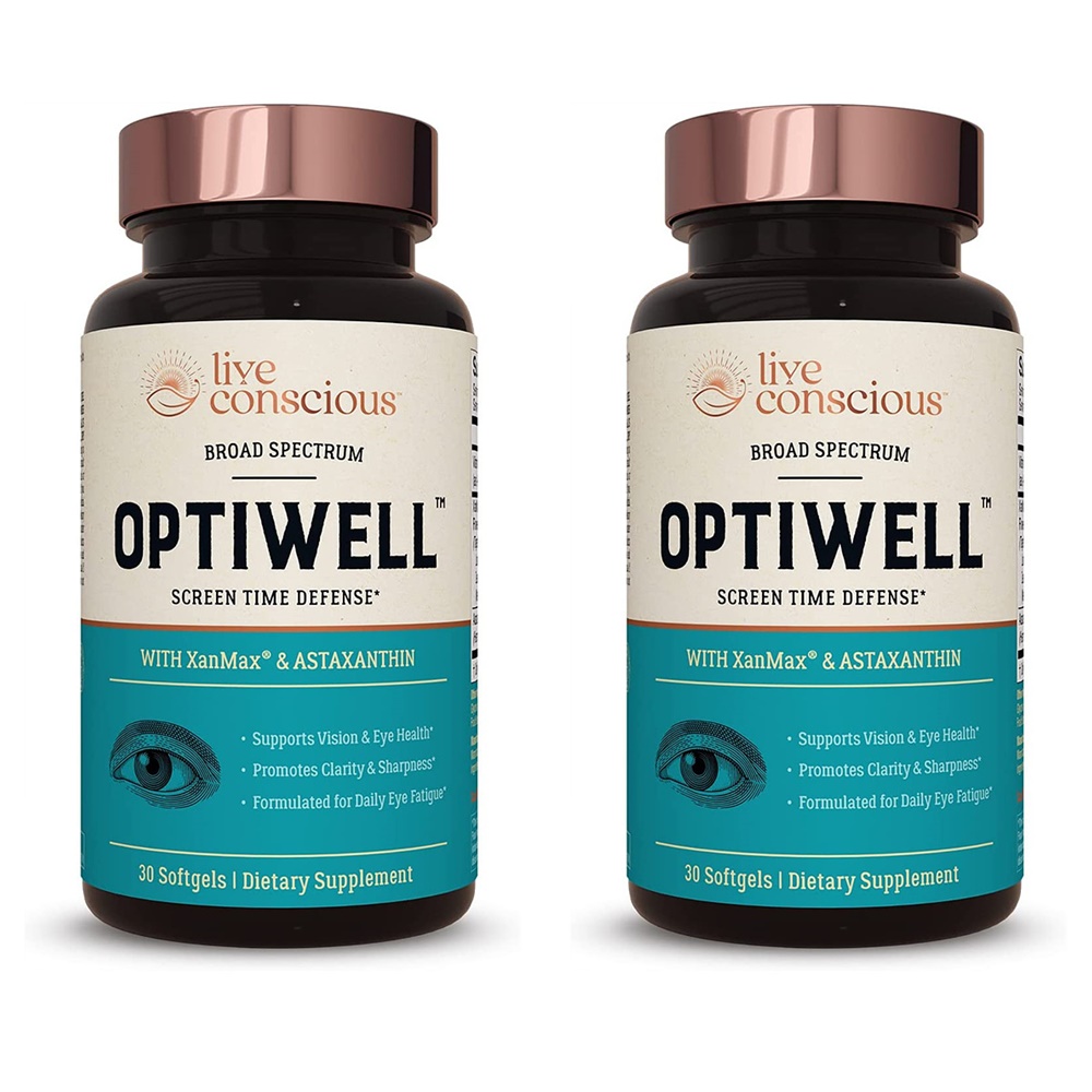 <b>라이브</b>컨셔스 <b>Live Conscious</b> 옵티웰 OptiWell 루테인 지아잔틴 30정 2개