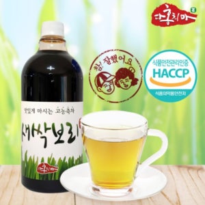 새싹보리차 대용량 콜레스테롤 변비 개선 원액 1000ml 다홍치마 유기농새싹보리