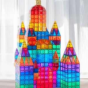 제이맥타일즈 마블런 자석 블럭 볼런 유아 어린이 장난감 컬러 108p 유치원 어린이집