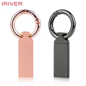 아이리버 오르비스 USB 2.0 열쇠고리형 메탈 로즈골드 블랙 64G 인쇄 홍보 판촉