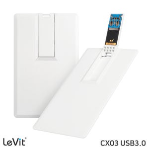 레빗 CX03 카드형 USB3.0 메모리 스윙형 256G 인쇄 홍보 판촉