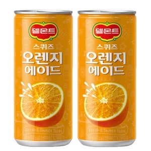과즙음료델몬트 오렌지240ml 캔음료
