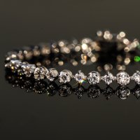 [쏘네] 스위스 시그니티 시뮬럿 다이아 라운드 테니스 팔찌, SSSD Round Tennis Bracelet 3mm