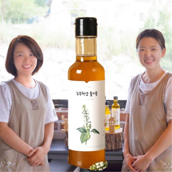 국산 100% 들기름 180ml 저온압착 아기 들기름 농부창고
