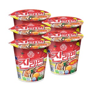 오뚜기 진라면 매운맛 소컵(5개)