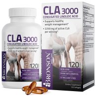 Bronson 브론슨 CLA 3000 Conjugated Linoleic Acid 120정