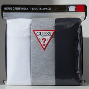 게스 남성 반팔 티셔츠 라운드 크루넥 기본티 3매 무지 면 학생 교복 이너티셔츠 코스트코