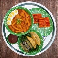 [왕분식 커플세트] 떡볶이(고추장,짜장중택1)+김말이+야끼만두+떡꼬치 set