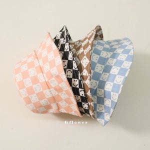 작은 스마일 벙거지 아기 유아 아동 모자