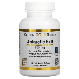 CGN 캘리포니아 골드 뉴트리션 남극 크릴 오일 500mg 120소프트젤