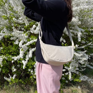 데일리가방 만두백 크로스백 여성 숄더백 라운드 반달가방 클로 미니백